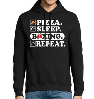 Obrázek 1 produktu Pánská mikina Pizza Spánek Box a Znovu Pizza Sleep Boxing Repeat