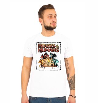 Obrázek 1 produktu Pánské tričko Fantasy Hra Draků Houses & Humans