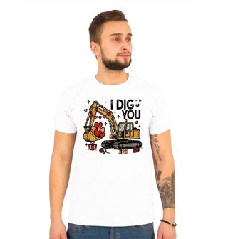 Obrázek 1 produktu Pánské tričko Bagr Lásky I Dig You