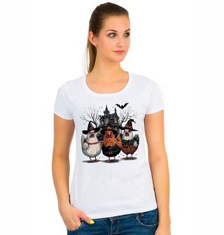 Obrázek 1 produktu Dámské tričko Halloweenské Slepice