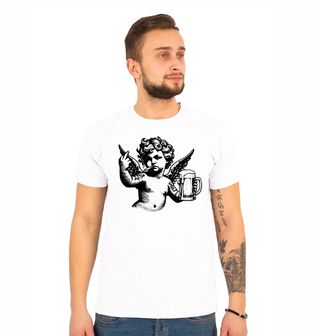 Obrázek 1 produktu Pánské tričko Anděl s Pivem a Cigaretou