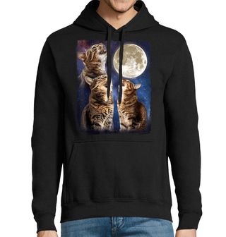 Obrázek 1 produktu Pánská mikina Vyjící Kočky při Úplňku