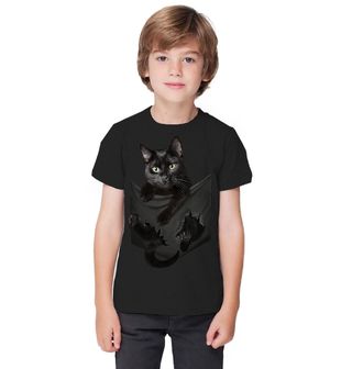 Obrázek 1 produktu Dětské tričko Kočka Trhající Tričko
