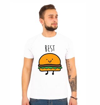 Obrázek 1 produktu Pánské tričko 1/2 Best Friends - Best Burger