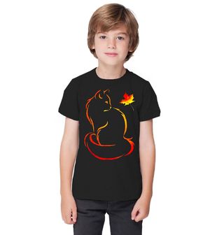 Obrázek 1 produktu Dětské tričko Podzimní Silueta Kočky