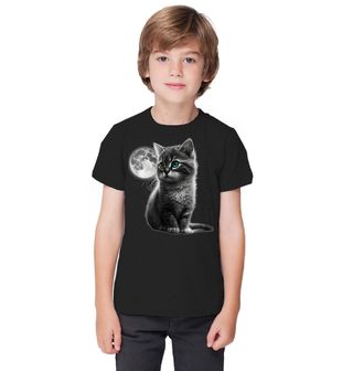 Obrázek 1 produktu Dětské tričko Koťátko při Úplňku