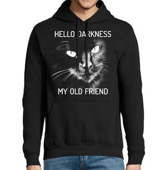 Obrázek 1 produktu Pánská mikina Hello Darkness my Old Friend Kočka