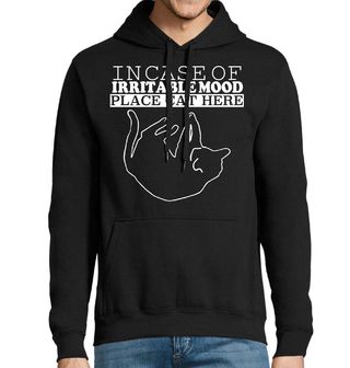Obrázek 1 produktu Pánská mikina Kočka na Uklidnění