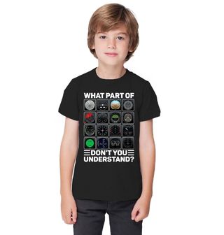 Obrázek 1 produktu Dětské tričko Letecké Přístroje Které části nerozumíš?