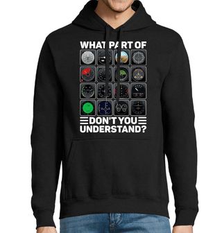 Obrázek 1 produktu Pánská mikina Letecké Přístroje Které části nerozumíš?