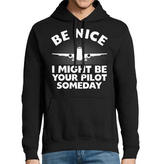 Obrázek 1 produktu Pánská mikina Buď milý, jednou můžu být tvůj pilot