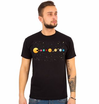 Obrázek 1 produktu Pánské tričko Pac-Man Cartoon Sluneční Soustava