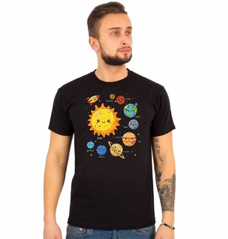 Obrázek 1 produktu Pánské tričko Roztomilá Sluneční Soustava