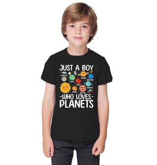 Obrázek 1 produktu Dětské tričko Jen kluk, který miluje planety