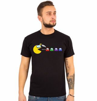 Obrázek 1 produktu Pánské tričko Pac-man vs Among Us