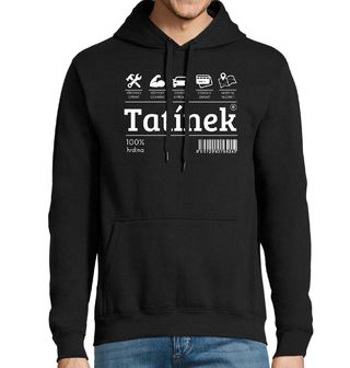 Obrázek 1 produktu Pánská mikina Štítek Tatínek na prodej 100% hrdina