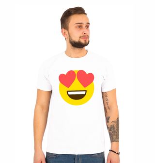 Obrázek 1 produktu Pánské tričko Emoji Love Zamilovaný Smajlík 