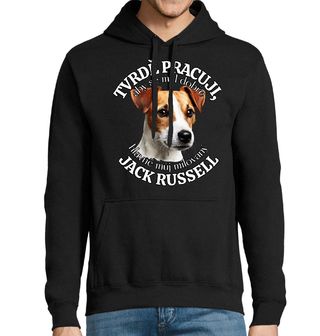 Obrázek 1 produktu Pánská mikina Tvrdě pracuji, aby se měl dobře můj Jack Russell