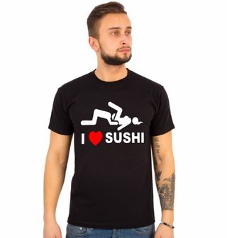 Obrázek 1 produktu Pánské tričko Miluju Sushi "I love Sushi" (Velikost: XXL)