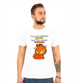 Obrázek 1 produktu Pánské tričko Garfield „Nikdy se nemýlím“