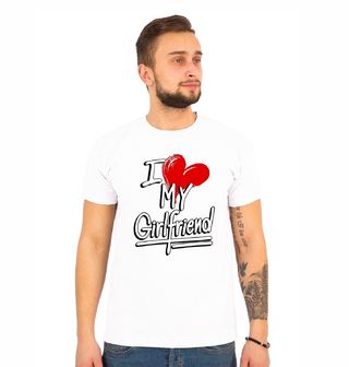 Obrázek 1 produktu Pánské tričko I <3 my Girlfriend Miluju svojí Přítelkyni 
