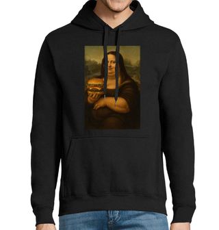 Obrázek 1 produktu Pánská mikina Obézní Mona Lisa s Burgerem