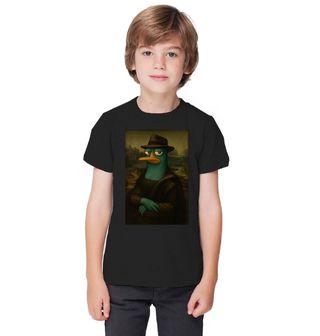 Obrázek 1 produktu Dětské tričko Ptakopysk Perry jako Mona Lisa