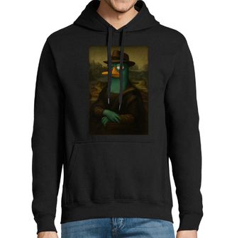 Obrázek 1 produktu Pánská mikina Ptakopysk Perry jako Mona Lisa