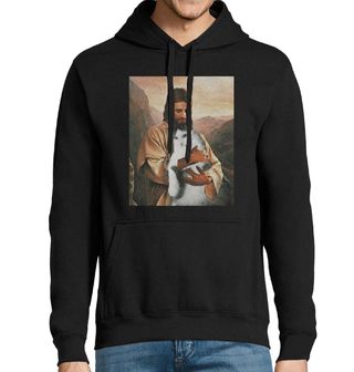 Obrázek 1 produktu Pánská mikina Ježíš miluje Kočky