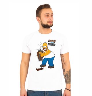 Obrázek 1 produktu Pánské tričko Muž VS Kladivo Homer Simpson The Simpsons 