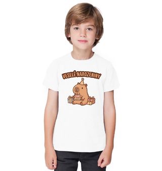 Obrázek 1 produktu Dětské tričko Oslavenec Kapybara Veselé Narozeniny