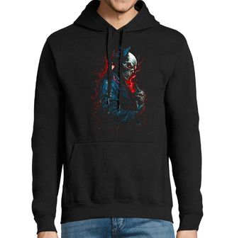 Obrázek 1 produktu Pánská mikina Kostlivec s Lebkou v Rudém Ohni