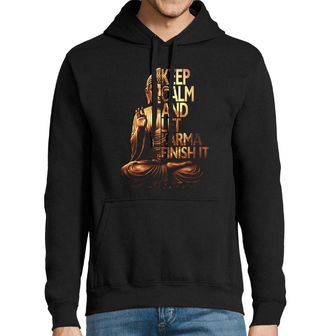 Obrázek 1 produktu Pánská mikina Zůstaň v klidu a nech karmu, ať to dokončí
