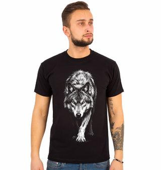 Obrázek 1 produktu Pánské tričko Tichý Vlk na Lovu