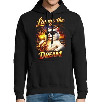 Obrázek 1 produktu Pánská mikina Kočka na Pláži Living the Dream