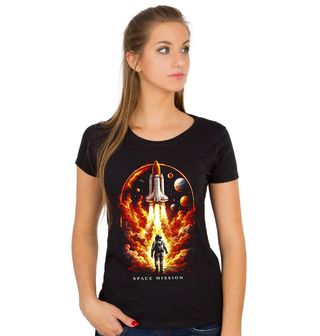 Obrázek 1 produktu Dámské tričko Start Rakety Vesmírná mise Space Mission