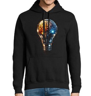 Obrázek 1 produktu Pánská mikina Mozek v Žárovce – Energie Myšlenky