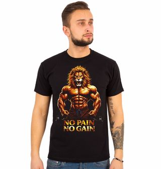 Obrázek 1 produktu Pánské tričko Svalnatý Lev No Pain No Gain