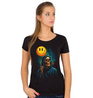 Obrázek 1 produktu Dámské tričko Kostlivec s Balónkem Úsměv Smrti