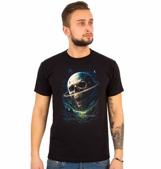 Obrázek 1 produktu Pánské tričko Kosmická Lebka Saturn