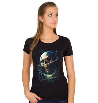 Obrázek 1 produktu Dámské tričko Kosmická Lebka Saturn