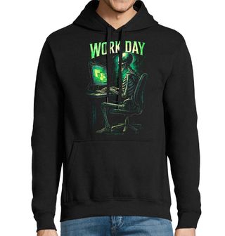Obrázek 1 produktu Pánská mikina Kostlivec u Počítače Work Day