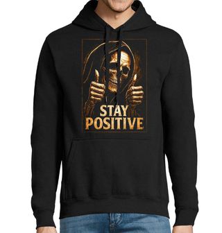 Obrázek 1 produktu Pánská mikina Kostlivec s Úsměvem Stay Positive