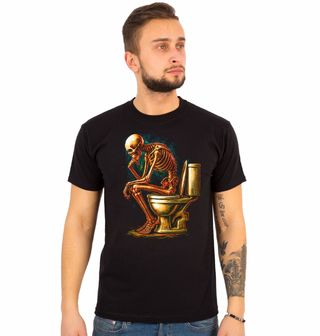 Obrázek 1 produktu Pánské tričko Kostlivec na WC