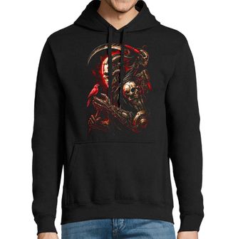 Obrázek 1 produktu Pánská mikina Kyberpunkový Kostlivec s Ptáčkem