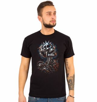 Obrázek 1 produktu Pánské tričko Ocelový Kostlivec Metallic Skull
