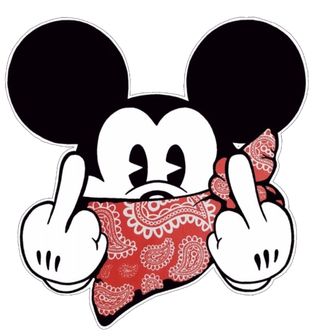 Obrázek 2 produktu Dámské tričko Gangsta Mickey Mouse