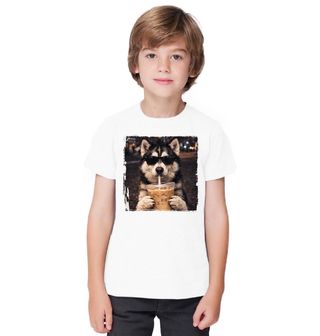 Obrázek 1 produktu Dětské tričko Sibiřský Husky s Ledovou Kávou