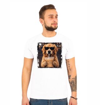 Obrázek 1 produktu Pánské tričko Zlatý retrívr s Ledovou Kávou