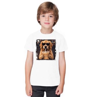 Obrázek 1 produktu Dětské tričko Zlatý retrívr s Ledovou Kávou